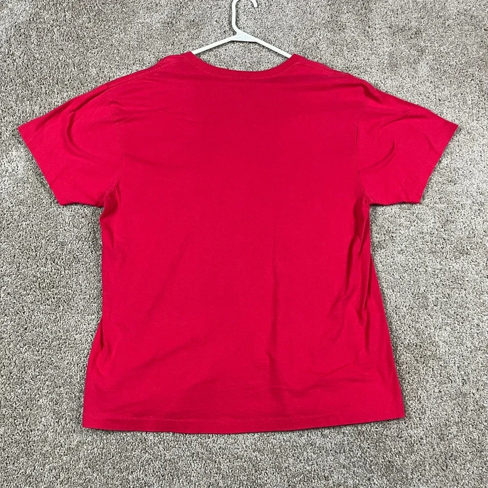 Polo Ralph Lauren Basic T-Shirt Mens L Red‎ Short Sleeve Tee Pony Classic FLAW